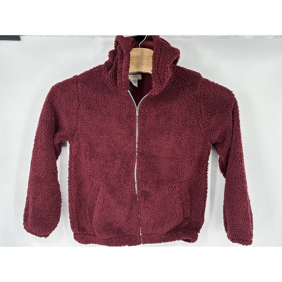 Inspired Culture Los Angeles Burgundy Jacket Full Zip Up Size Medium‎ NWT - Picture 2 of 7